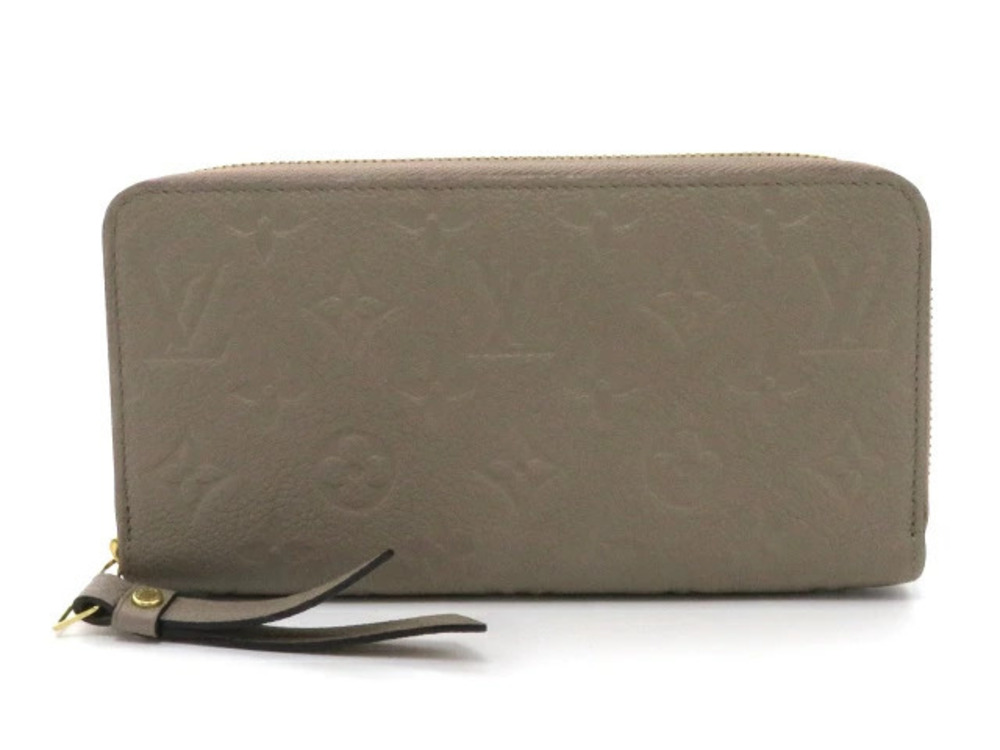 LOUIS VUITTON Wallet Accessories Long Zippy Monogram Empreinte Tourterelle